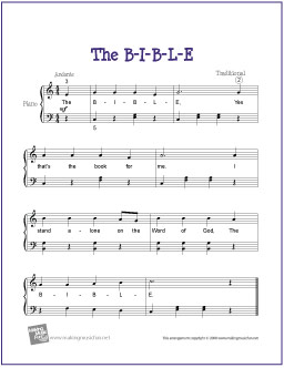 The B I B L E Free Sheet Music Lyrics And Chords The Songs We Sing
